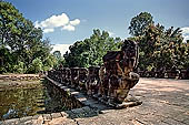 Preah Khan temple - east entrance of the fourth enclosure, the bridge lined by devas and asuras.